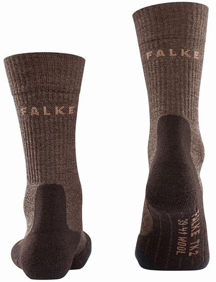 Носки мужские Falke TK2 Wool Dark Brown - Фото 3 большая