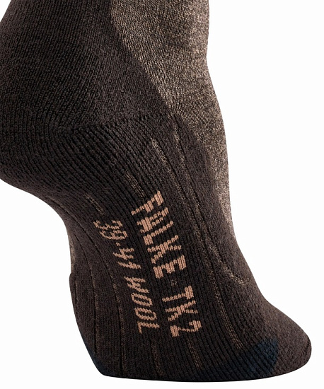 Носки мужские Falke TK2 Wool Dark Brown - Фото 4 большая