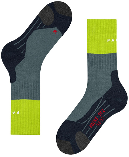 Носки мужские Falke TK2 Explore Steel Grey - Фото 7 большая