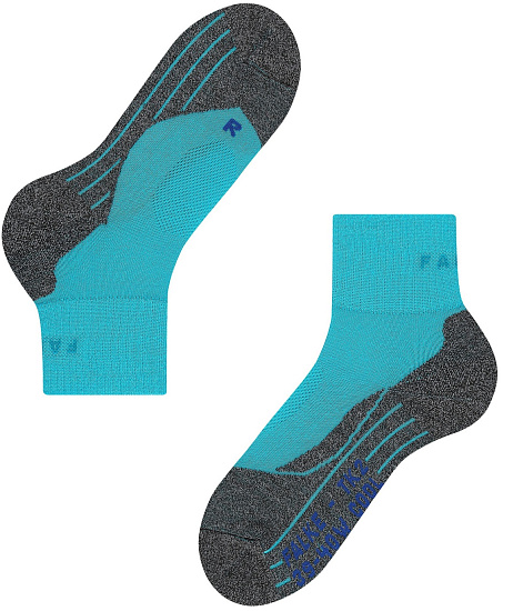Носки женские Falke TK2 Explore Cool Short Peacock Blue - Фото 7 большая
