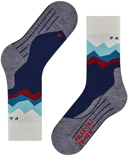 Носки женские Falke TK2 Crest Dark Night - Фото 5 большая
