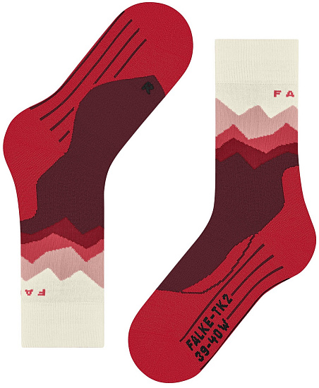 Носки женские Falke TK2 Crest Merlot - Фото 6 большая