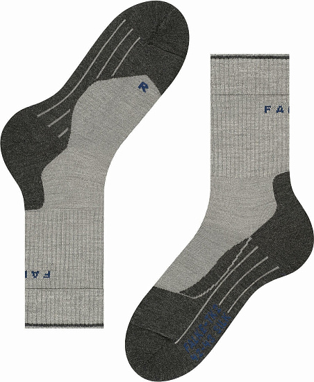Носки женские Falke TK2 Wool Silk Light Grey - Фото 4 большая