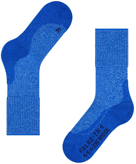 Носки женские Falke TK1 Wool Trekking Blue Note - Фото 4 большая