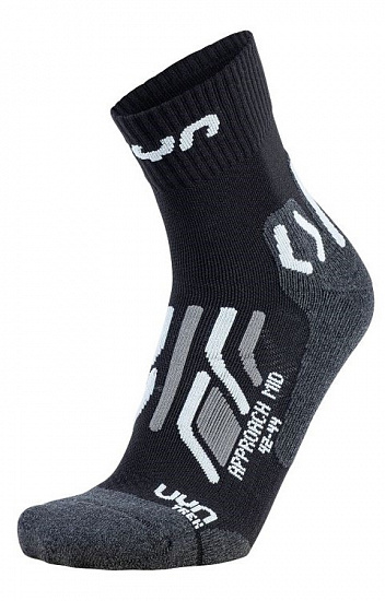 Носки женские UYN Trekking Approach Mid Black/Grey - Фото 1 большая