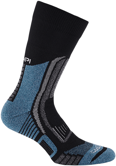 Носки Accapi Trekking Ultralight Crew Black/Turquoise - Фото 1 большая