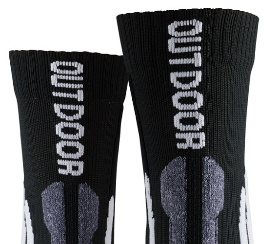 Носки X-Socks Trek Outdoor Opal Black/Dolomite Grey Melange - Фото 2 большая