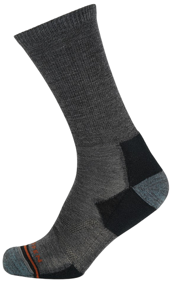 Носки мужские Lorpen Merino Hike Light Crew MHLCM Whales Grey - Фото 1 большая