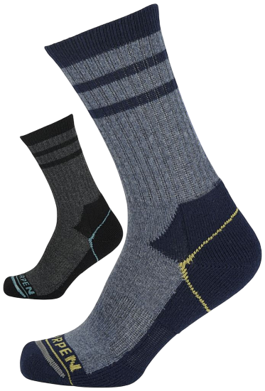 Носки Lorpen Wool Hike 2 Pack Crew (2 пары) MH2PC Whales Grey/Blue - Фото 1 большая