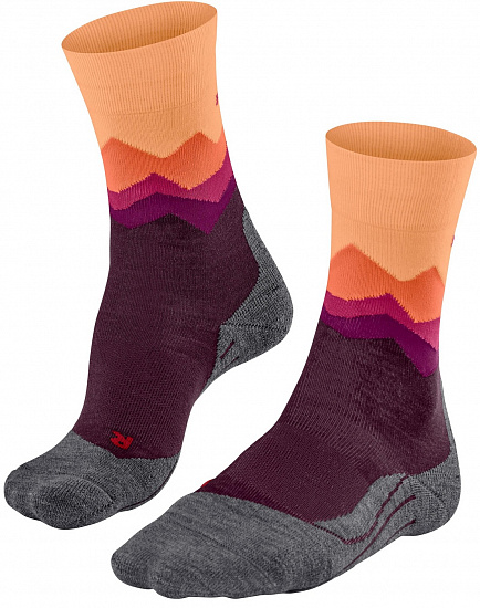 Носки женские Falke TK2 Crest Dark mauve - Фото 1 большая