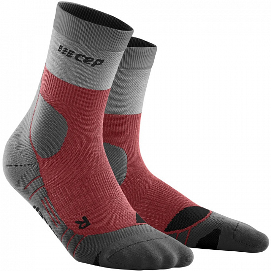 Носки женские CEP C513UW Berry/Grey - Фото 1 большая