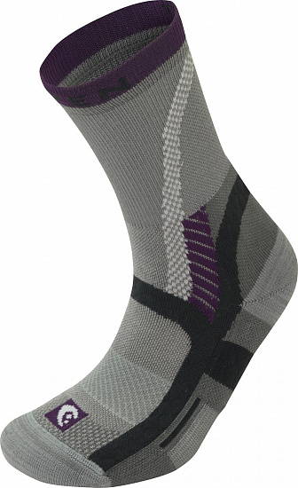 Носки женские Lorpen T3 Light Hiker Grey/Plum - Фото 1 большая