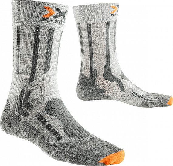 Носки X-Socks Trekking Alpaca Light grey/Grey - Фото 1 большая