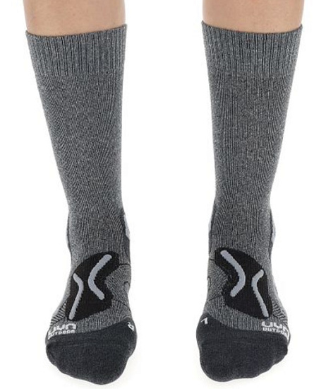 Носки женские UYN Outdoor Explorer Mid Grey Melange/Pearl Grey - Фото 4 большая
