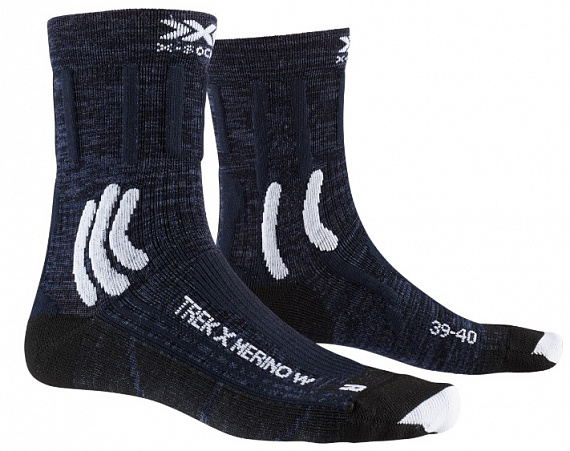 Носки женские X-Socks Trek X Merino Midnight Blue/Arctic White - Фото 1 большая