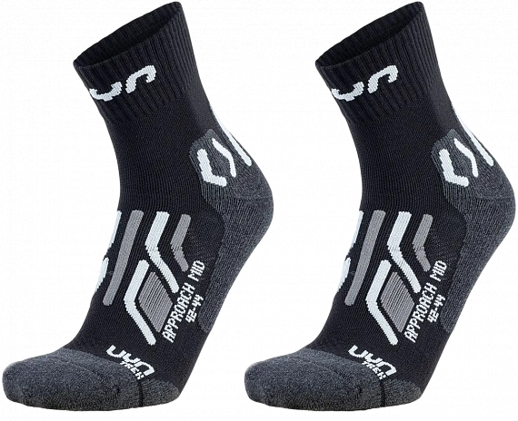 Носки мужские UYN Trekking Approach Mid 2Prs Black/Grey - Фото 1 большая