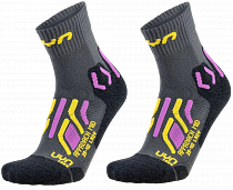Носки женские UYN Trekking Approach Mid 2Prs Grey/Yellow