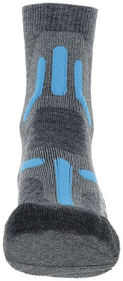 Носки женские UYN Trekking 2In Merino Mid Grey/Turquoise - Фото 3 большая