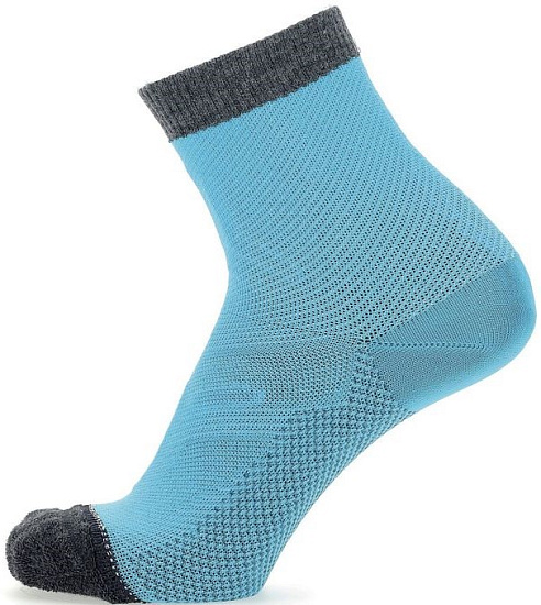 Носки женские UYN Trekking 2In Merino Mid Grey/Turquoise - Фото 5 большая