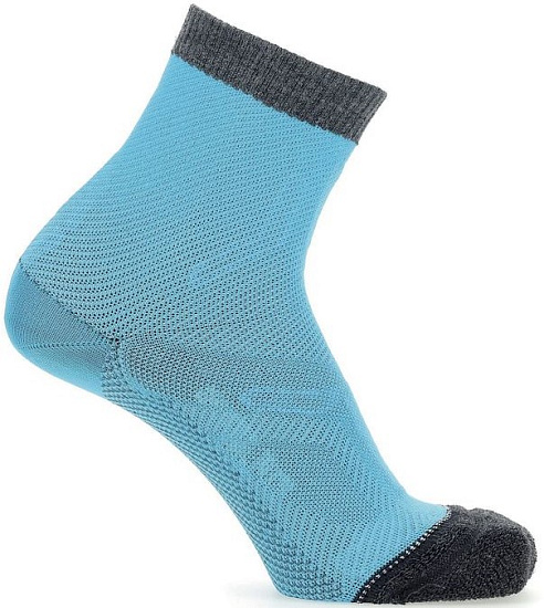 Носки женские UYN Trekking 2In Merino Mid Grey/Turquoise - Фото 6 большая