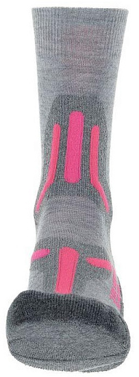 Носки женские UYN Trekking 2In Merino Mid Light Grey/Pink - Фото 3 большая