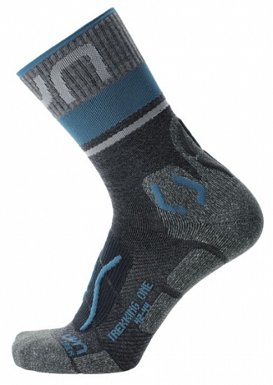 Носки мужские UYN Trekking One Merino Grey/Blue - Фото 1 большая