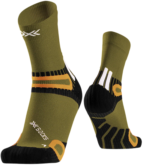 Носки X-Socks Hike Discover Ankle Olive - Фото 1 большая