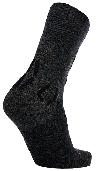 Носки мужские UYN Trekking Winter Merino Anthracite Melange/Black - Фото 2 большая