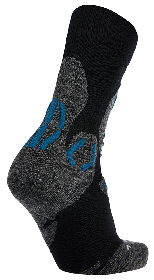 Носки мужские UYN Trekking Winter Merino Anthracite Melange/Petrol Blue - Фото 2 большая