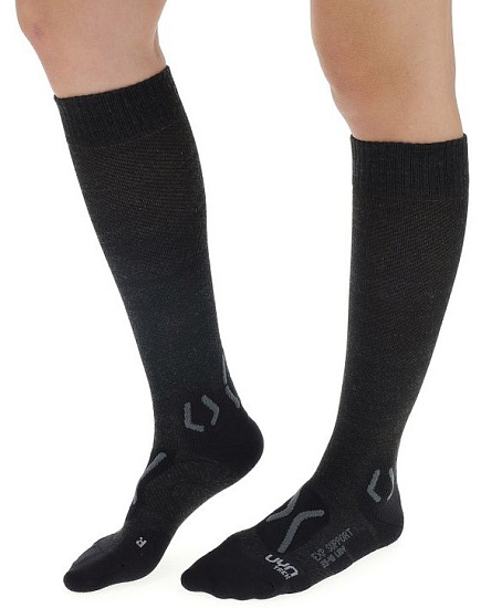 Носки женские UYN Trekking Explorer Support Black Melange/Anthracite - Фото 5 большая