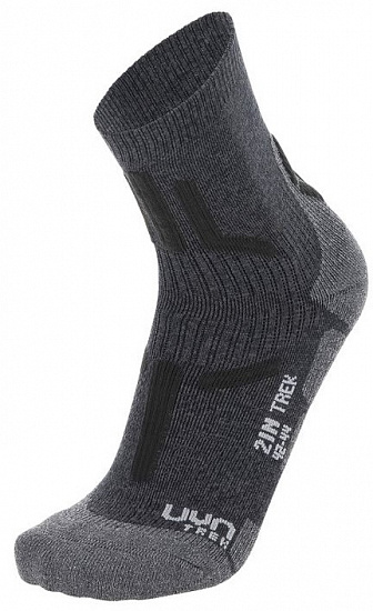 Носки мужские UYN Trekking 2In Grey/Anthracite - Фото 1 большая