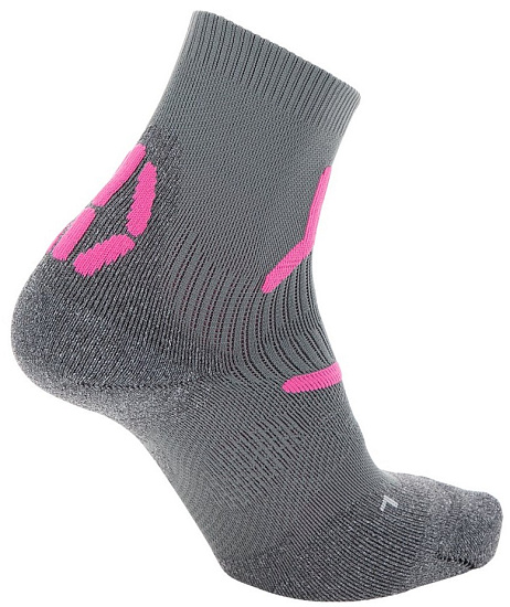 Носки женские UYN Trekking 2In Mid Grey/Pink - Фото 2 большая