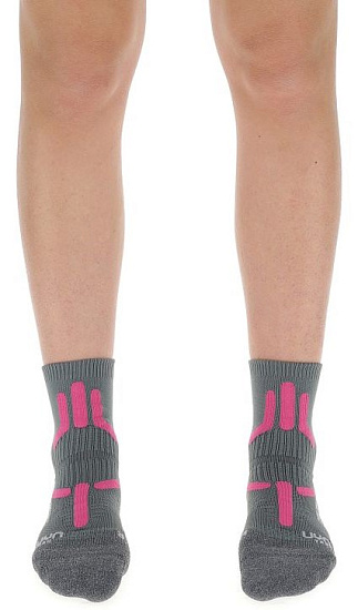 Носки женские UYN Trekking 2In Mid Grey/Pink - Фото 3 большая