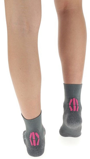Носки женские UYN Trekking 2In Mid Grey/Pink - Фото 4 большая