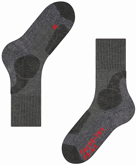 Носки женские Falke TK1 Adventure Asphalt mel. - Фото 6 большая