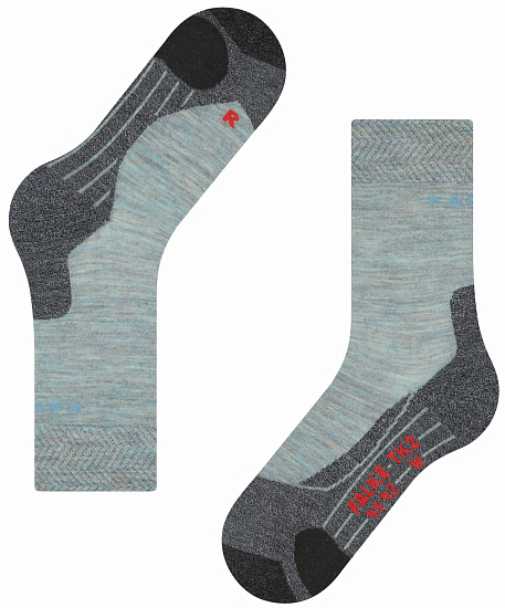 Носки женские Falke TK2 Explore Melange Smoke Blue Mel. - Фото 6 большая