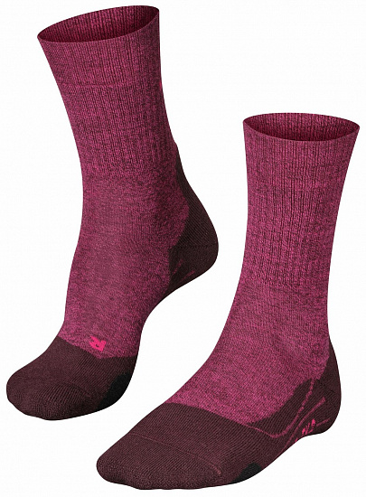 Носки женские Falke TK2 Wool Burgundy - Фото 1 большая