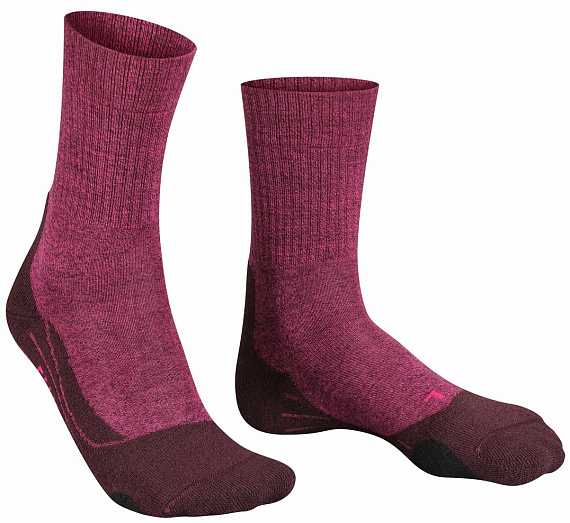 Носки женские Falke TK2 Wool Burgundy - Фото 3 большая
