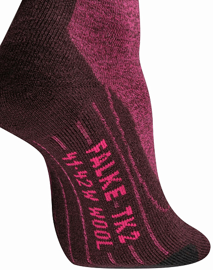 Носки женские Falke TK2 Wool Burgundy - Фото 5 большая