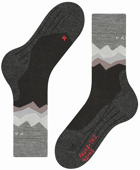 Носки мужские Falke TK2 Crest Black - Фото 6 большая