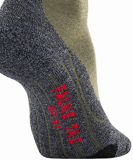 Носки мужские Falke TK2 Explore Olive - Фото 5 большая