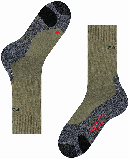 Носки мужские Falke TK2 Explore Olive - Фото 6 большая