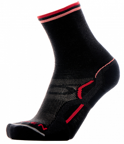Носки женские Lorpen T2 Light Hiker Eco Black/Pink - Фото 1 большая