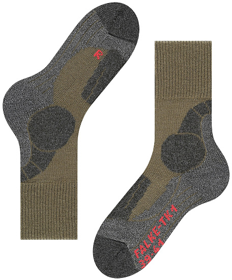 Носки мужские Falke TK1 Adventure Olive - Фото 7 большая