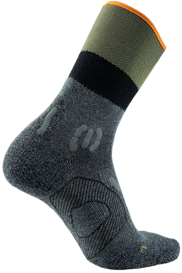 Носки мужские UYN Trekking One Cool Anthracite/Green - Фото 2 большая