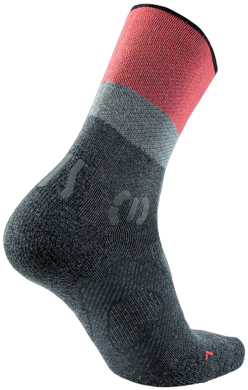 Носки женские UYN Trekking One Cool Anthracite/Red - Фото 4 большая