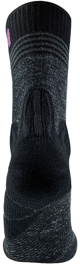 Носки женские UYN Trekking One All Season Mid Black/Purple - Фото 3 большая