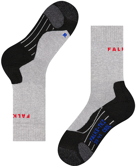 Носки мужские Falke TK2 Explore Cool Light grey - Фото 7 большая