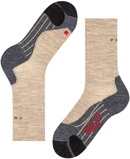 Носки мужские Falke TK2 Melange Khaki - Фото 7 большая