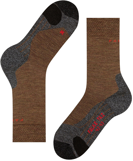 Носки мужские Falke TK2 Explore Melange Mocca - Фото 7 большая